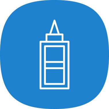 Düzeltme sıvısı. Web simgesi basit illüstrasyon