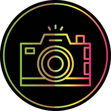 Kamera. Web simgesi basit illüstrasyon