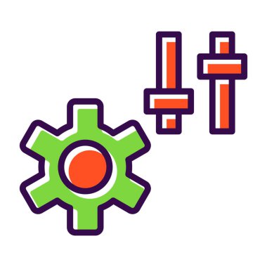 Seo simgesinin vektör illüstrasyonu