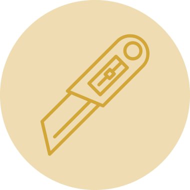 Cutter ağ simgesi vektör illüstrasyonu