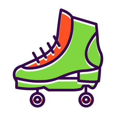 Paten ayakkabıları. Vektör illüstrasyonu