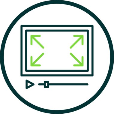 bilgisayar ekranı simgesi. Web için dizüstü bilgisayar vektör simgelerinin özet çizimi