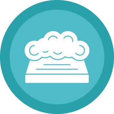 Bulut. Web simgesi basit illüstrasyon