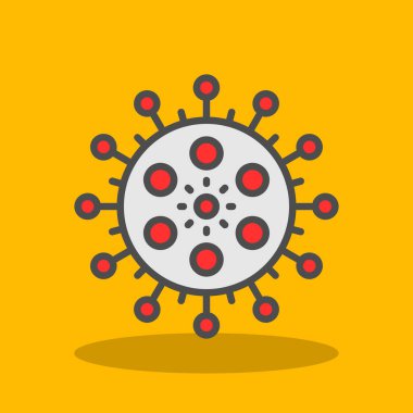 Virüs ikonu vektör illüstrasyonu