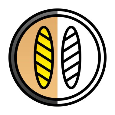 Kahve çekirdeği. Basit illüstrasyon