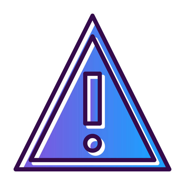 warning sign. web icon simple illustration