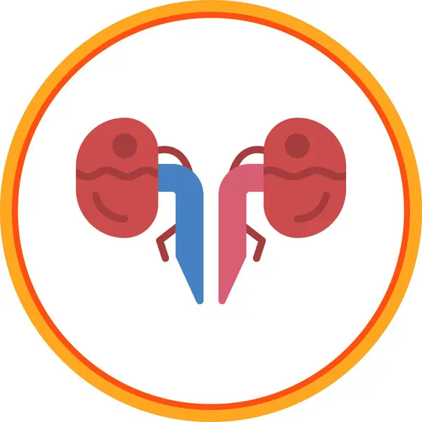 stock vector vector illustration, Kidneys medical icon 