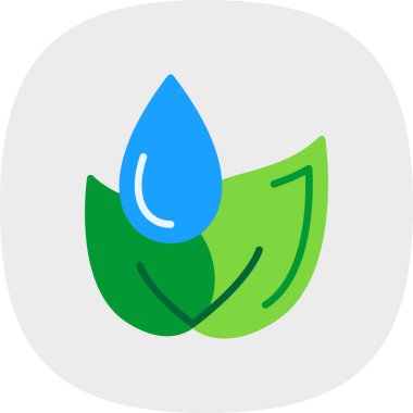 ekoloji yaprağı ikonu vektör illüstrasyonu