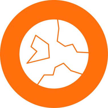 Toprak. Web simgesi basit illüstrasyon 