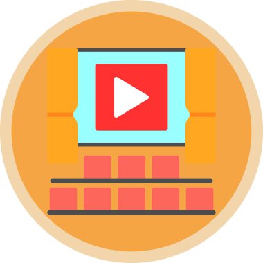 video simgesi vektör illüstrasyonu