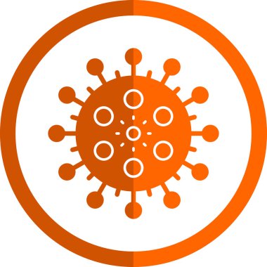 Virüs ikonu vektör illüstrasyonu