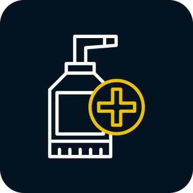 sanitizer bottle vector icon