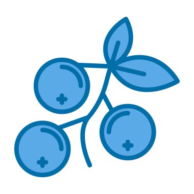 Kızılcık yassı ikonu. vektör illüstrasyonu 