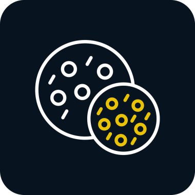 Vektör illüstrasyonu, Çerez simgesi element arkaplanı            