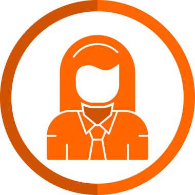 kadın avatar simgesi, vektör tasarımı 