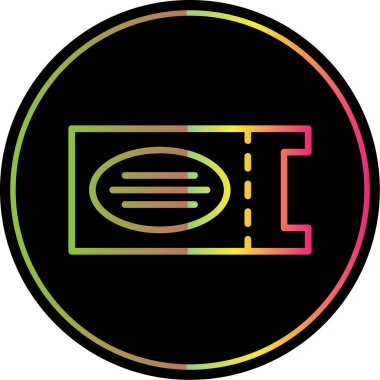 bilet ikonu vektör illüstrasyonu