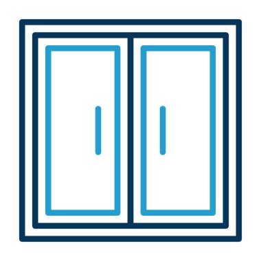 kapı simgesi vektör çizgisi