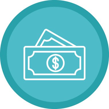 Para için. Web simgesi basit illüstrasyon 