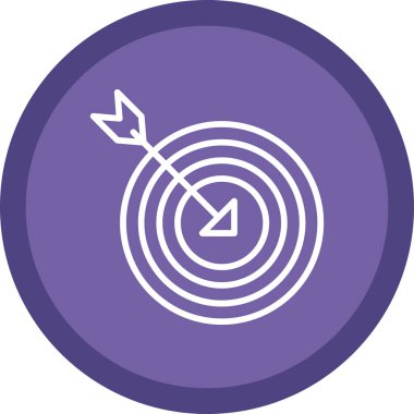 hedef ok simgesi, vektör çizim ile 