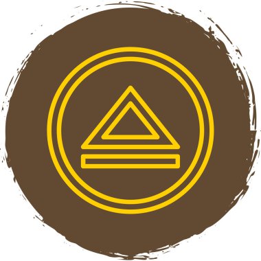 Bir çadır simgesinin vektör illüstrasyonu