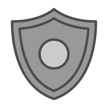 kalkan simgesi web basit illüstrasyon