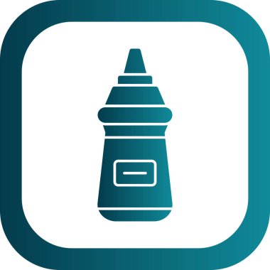 Hardal şişesinin vektör illüstrasyon simgesi 