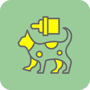 Bir köpeğin vektör çizimi