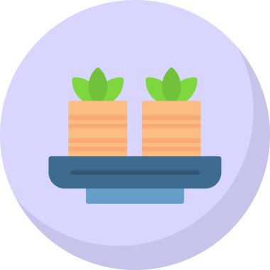 Kaktüs. Web simgesi basit illüstrasyon