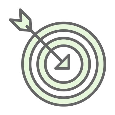 hedef ok simgesi, vektör çizim ile 