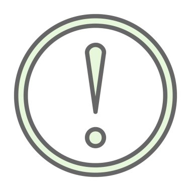 ünlem işareti simgesi, vektör illüstrasyonu 