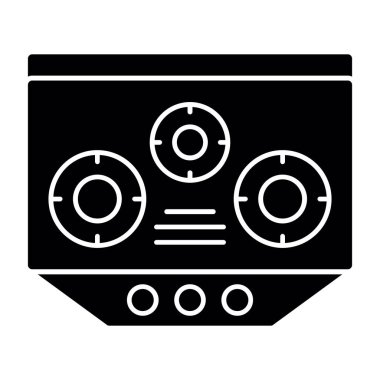 Elektrikli Soba simgesi vektör illüstrasyonu