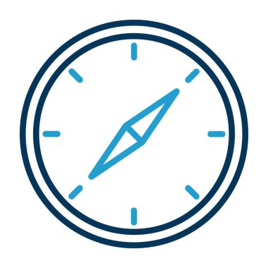 vector illustration of Compass modern icon            