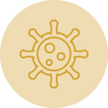 Virüs ikonu vektör illüstrasyonu