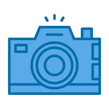 Kamera. Web simgesi basit illüstrasyon