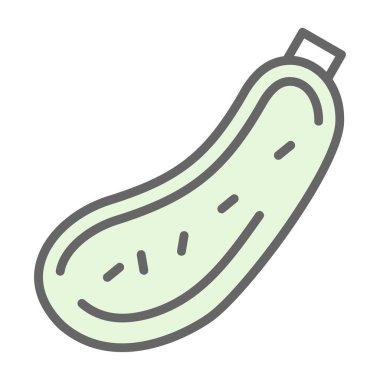 Çizgi film salatalığının vektör çizimi