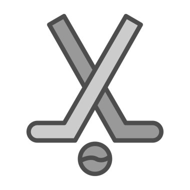 Modern Hokey simgesinin vektör çizimi                          