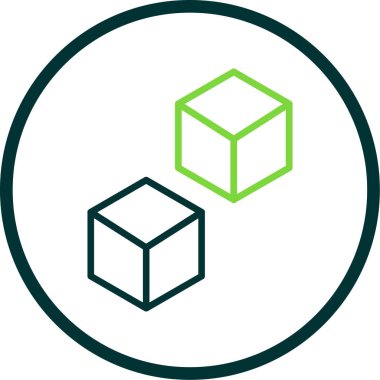 Modern bir simgenin vektör illüstrasyonu