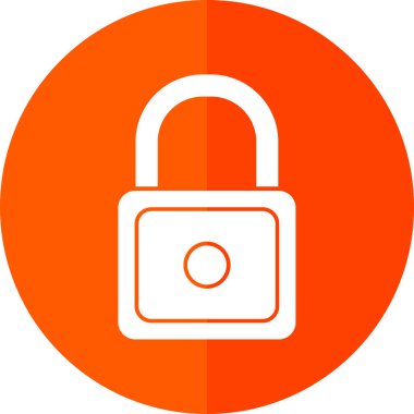 Asma kilit simgesi. web tasarımı için güvenlik kilidi simgesinin karikatür çizimi