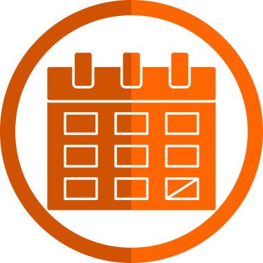 Takvim simgesi vektör illüstrasyonu