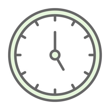 Saat. Web simgesi basit illüstrasyon                  