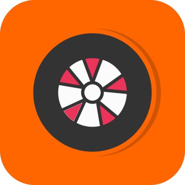 Vektör illüstrasyonu, düz simge ögesi.