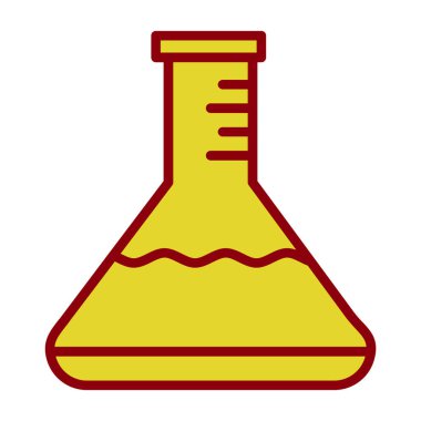 Laboratuvar cam şişe izole edilmiş vektör illüstrasyon grafik tasarımı                      
