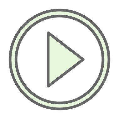 Düz oyun. Web simgesi basit illüstrasyon