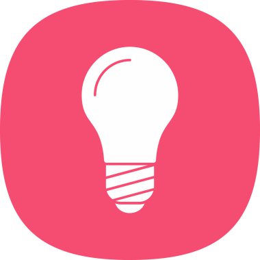 Ampul simgesi web basit illüstrasyon