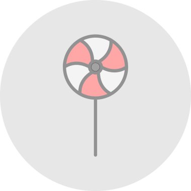 Lolipop modern simgesinin vektör çizimi          