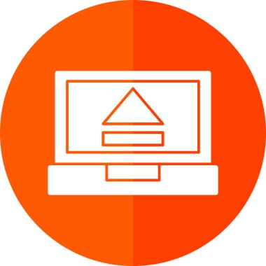 Modern bilgisayar simgesinin vektör illüstrasyonu