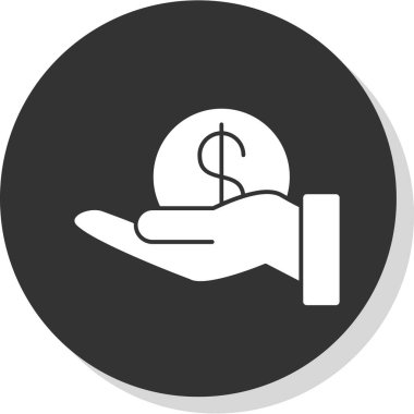 para düz yuvarlak vektör simgesi