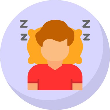 avatar kadın kişi simgesi düz stil