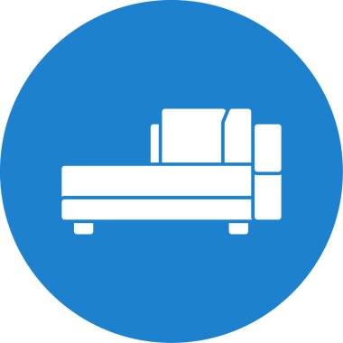 Koltuk simgesinin vektör illüstrasyonu