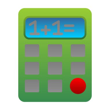 Basit Hesaplayıcı Simgesi, vektör illüstrasyonu